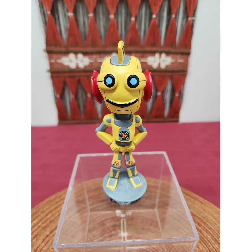ZZ Robot Bobblehead Toy Mascot Of Zap Zone Promotional Giveaway 5.5 Inch